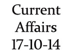 Current Affairs 17th October 2014