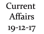Current Affairs 19th December 2017