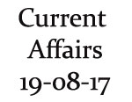 Current Affairs 19th August 2017