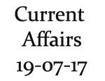 Current Affairs 19th July 2017