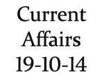 Current Affairs 19th October 2014