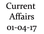 Current Affairs 1st  April 2017