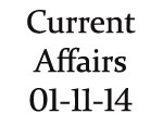 Current Affairs 1st November 2014