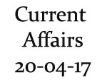 Current Affairs 20th April 2017