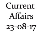 Current Affairs 23rd August 2017