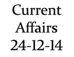Current Affairs 24th December 2014