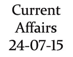 Current Affairs 24th July 2015