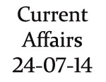 Current Affairs 24th July 2014