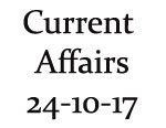 Current Affairs 24th October 2017