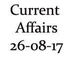 Current Affairs 26th August 2017