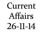 Current Affairs 26th November 2014