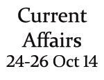 Current Affairs 24th - 26th October 2014