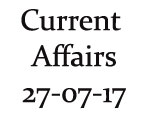 Current Affairs 27th July 2017