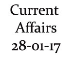Current Affairs 27th January 2017
