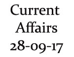 Current Affairs 28th September 2017