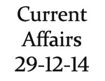 Current Affairs 29th December 2014
