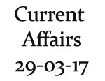 Current Affairs 29th March 2017