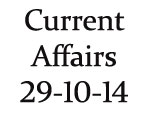Current Affairs 29th October 2014