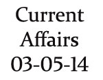 Current Affairs 3rd May 2014