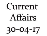 Current Affairs 30th April 2017