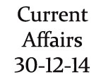 Current Affairs 30th December 2014