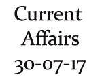 Current Affairs 30th July 2017