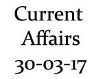 Current Affairs 30th March 2017