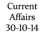 Current Affairs 30th October 2014