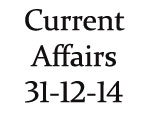 Current Affairs 31st December 2014