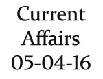 Current Affairs 5th April 2016