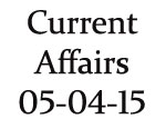 Current Affairs 5th April 2015