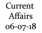 Current Affairs 6th July 2018