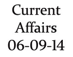 Current Affairs 6th September 2014