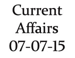 Current Affairs 7th July 2015