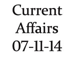 Current Affairs 7th November 2014