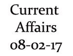 Current Affairs 8th February 2017