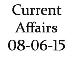Current Affairs 8th June 2015