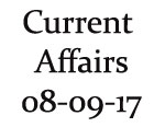 Current Affairs 8th September 2017