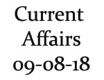 Current Affairs 9th August 2018
