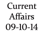 Current Affairs 9th October 2014