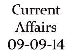 Current Affairs 9th September 2014