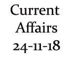 Current Affairs 24th November 2018