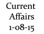 Current Affairs 1st August 2015