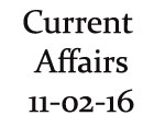 Current Affairs 11th February 2016