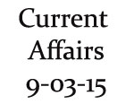 Current Affairs 9th March 2015