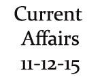 Current Affairs 11th December 2015 