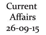Current Affairs 20th April 2015