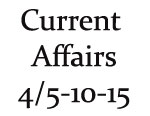 Current Affairs 4th and 5th October 2015