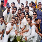 Karnataka defeated Rest of India to won Irani Cup