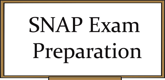 Preparation of SNAP Entrance Exam - Important Tips